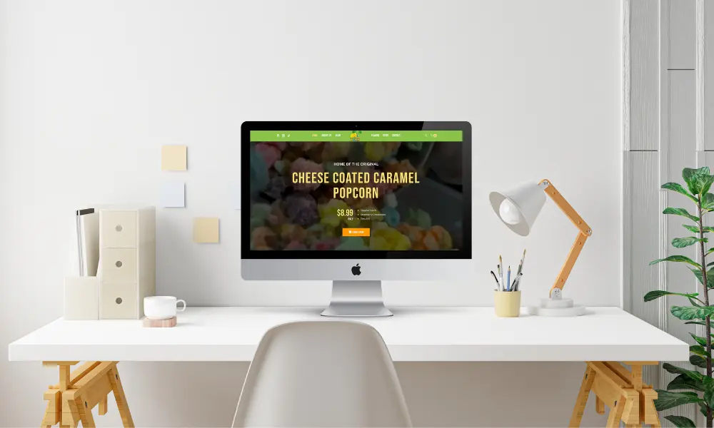 The Popcorn World website preview
