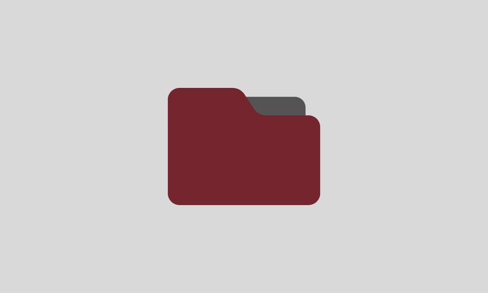 Red folder for portfolio
