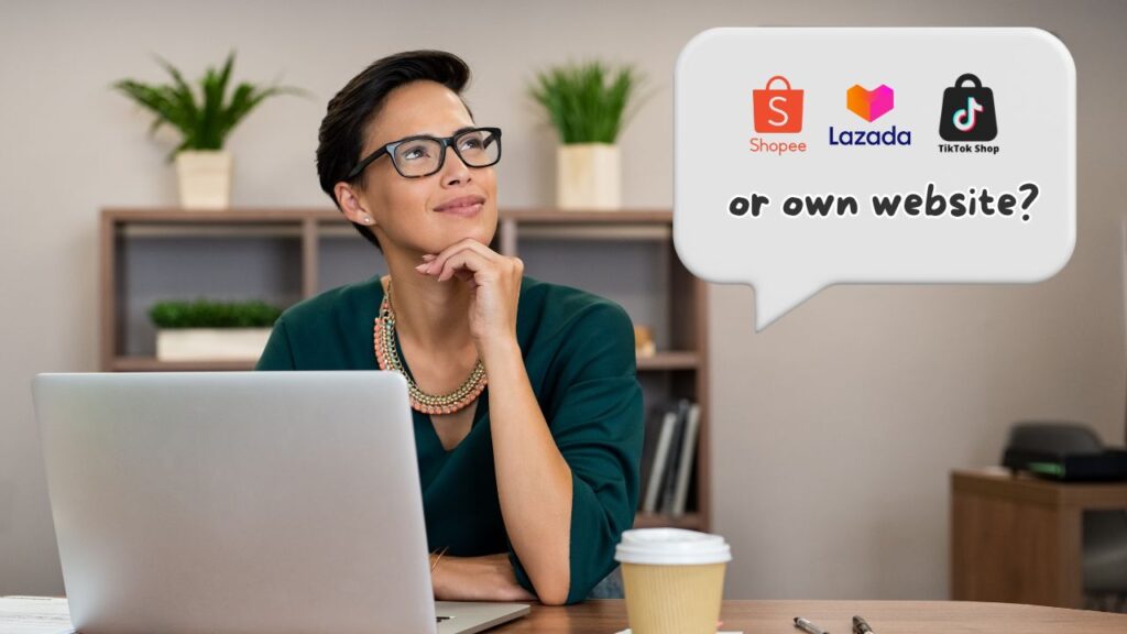Shopee vs Lazada vs TikTok Shop website guide for online store